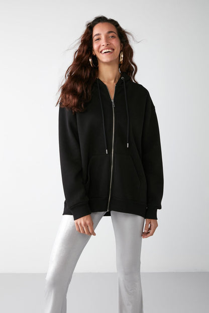 ALENA Damen Oversized Zip-Hoodie