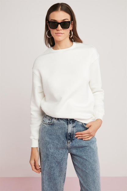 ALFREDA Lockeres Strick-Sweatshirt