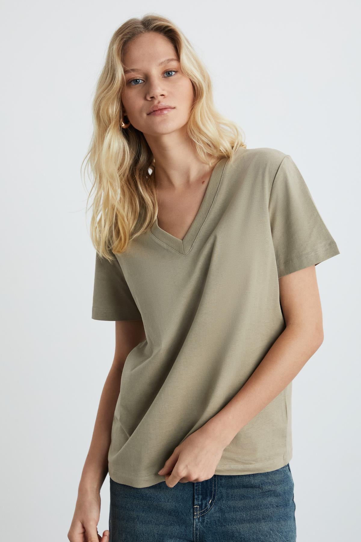 GRIMELANGE ALINE Damen T-Shirt Beige