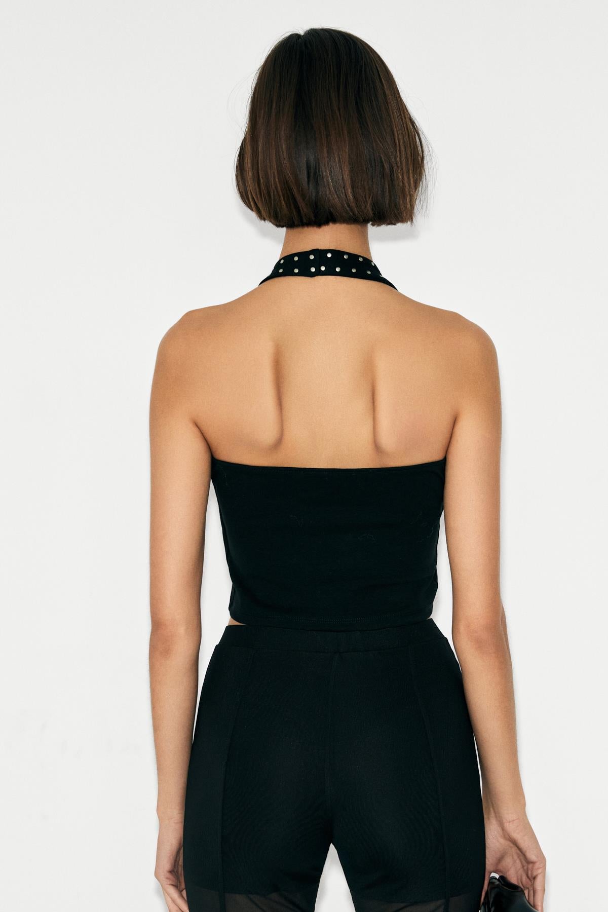 ALLURE Damen Neckholder Bluse