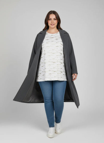Bluse mit Goldfolienverzierungen
