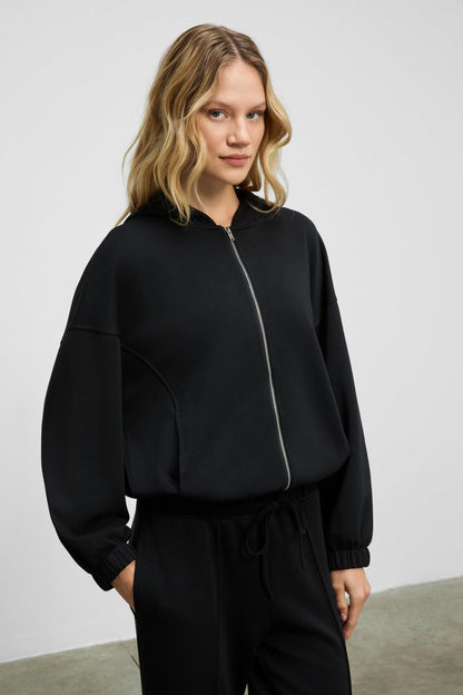 AMOURA Damen Kapuzen-Zip-Sweat