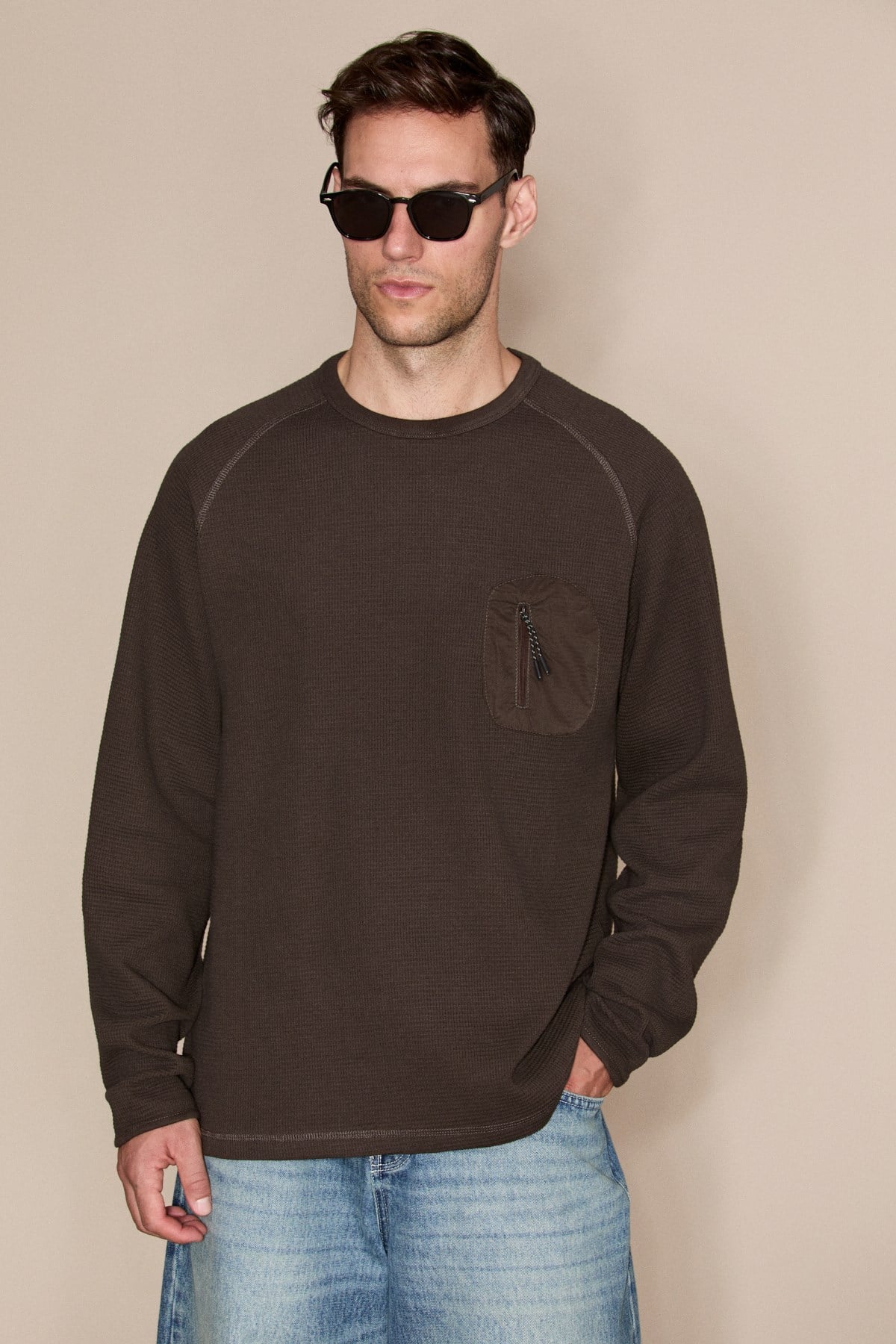 ANDES Herren Sweatshirt mit Tasche