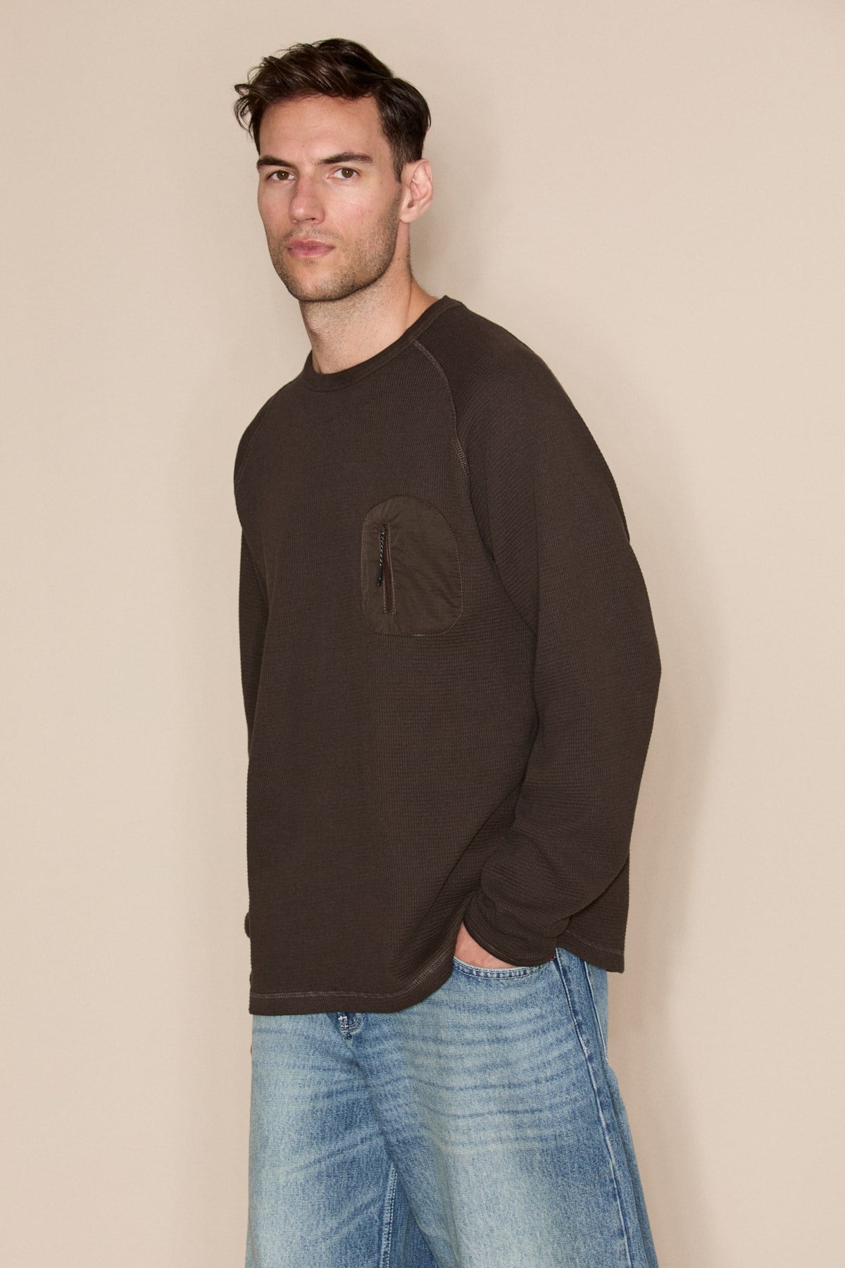 ANDES Herren Sweatshirt mit Tasche