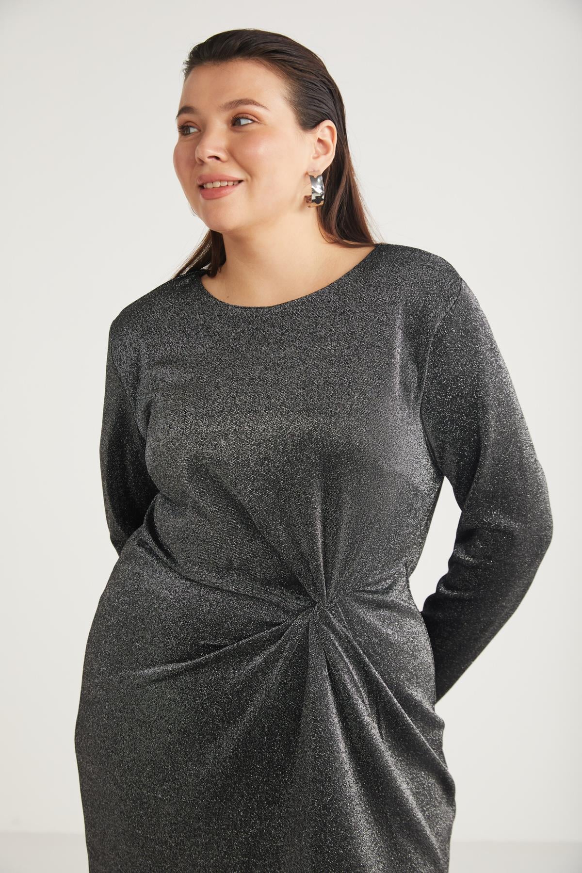 ANDIEBB Große Größen Glitzerkleid