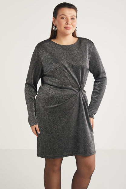 ANDIEBB Große Größen Glitzerkleid