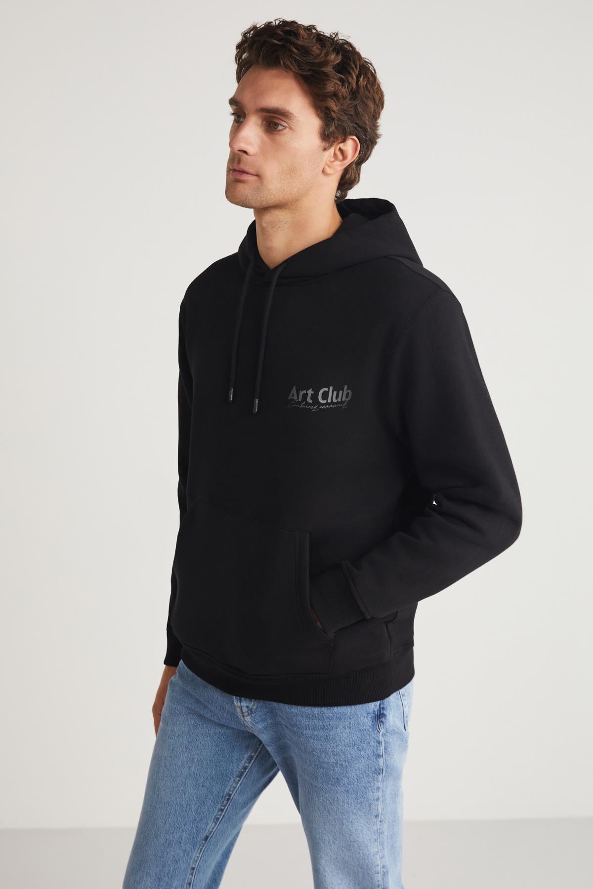 GRIMELANGE ANDREAS Herren Lockeres Sweatshirt Schwarz