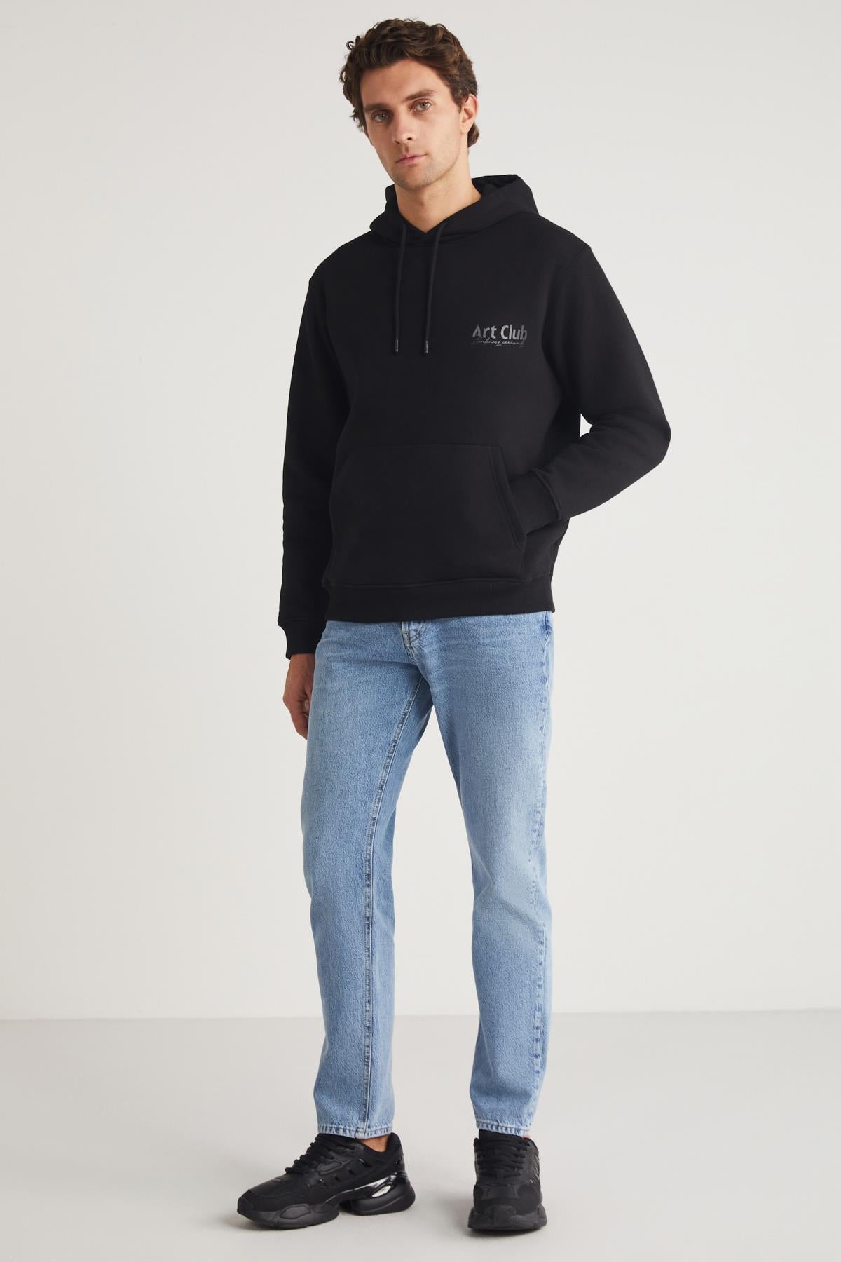 GRIMELANGE ANDREAS Herren Lockeres Sweatshirt Schwarz