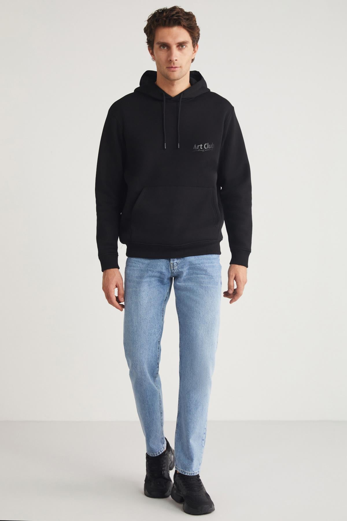 GRIMELANGE ANDREAS Herren Lockeres Sweatshirt Schwarz