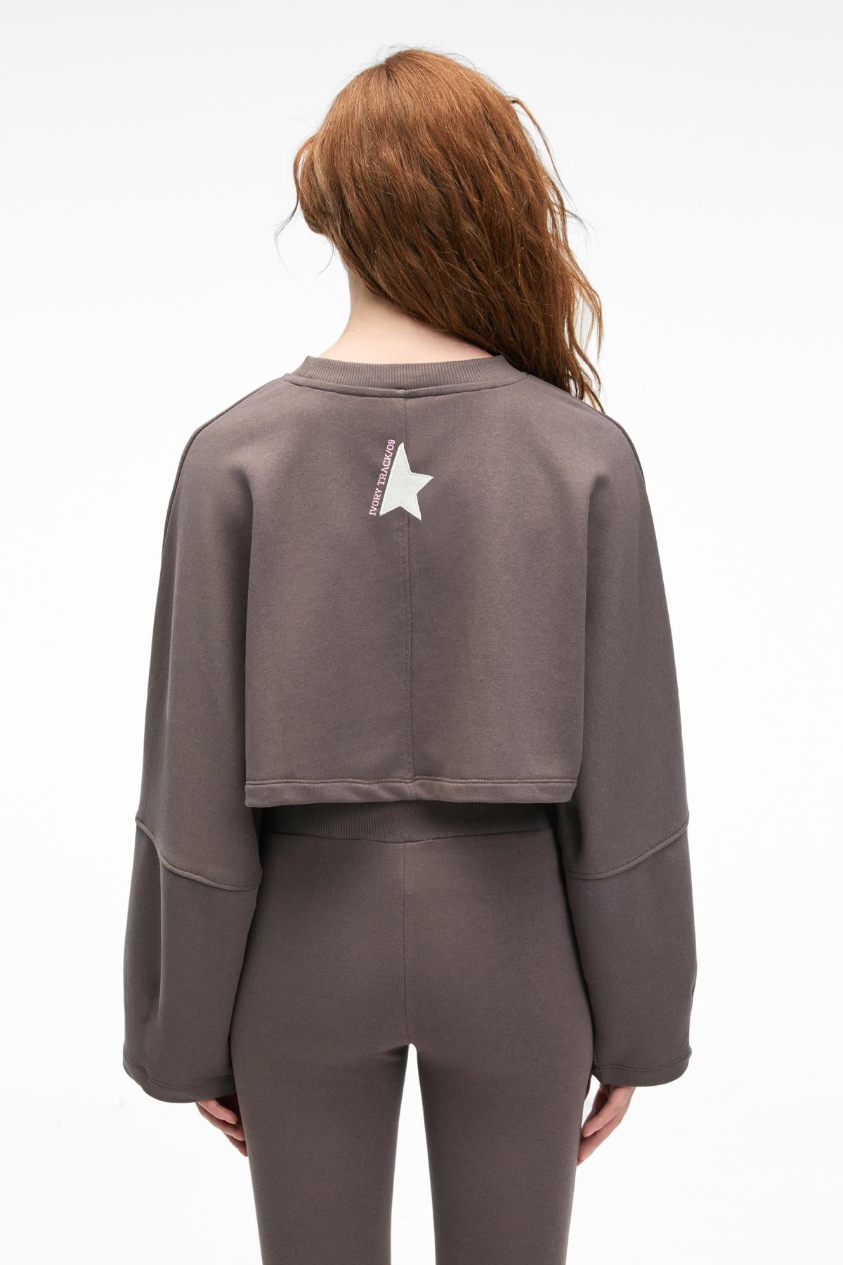 ANOUK Damen Crop Sweatshirt Baumwolle