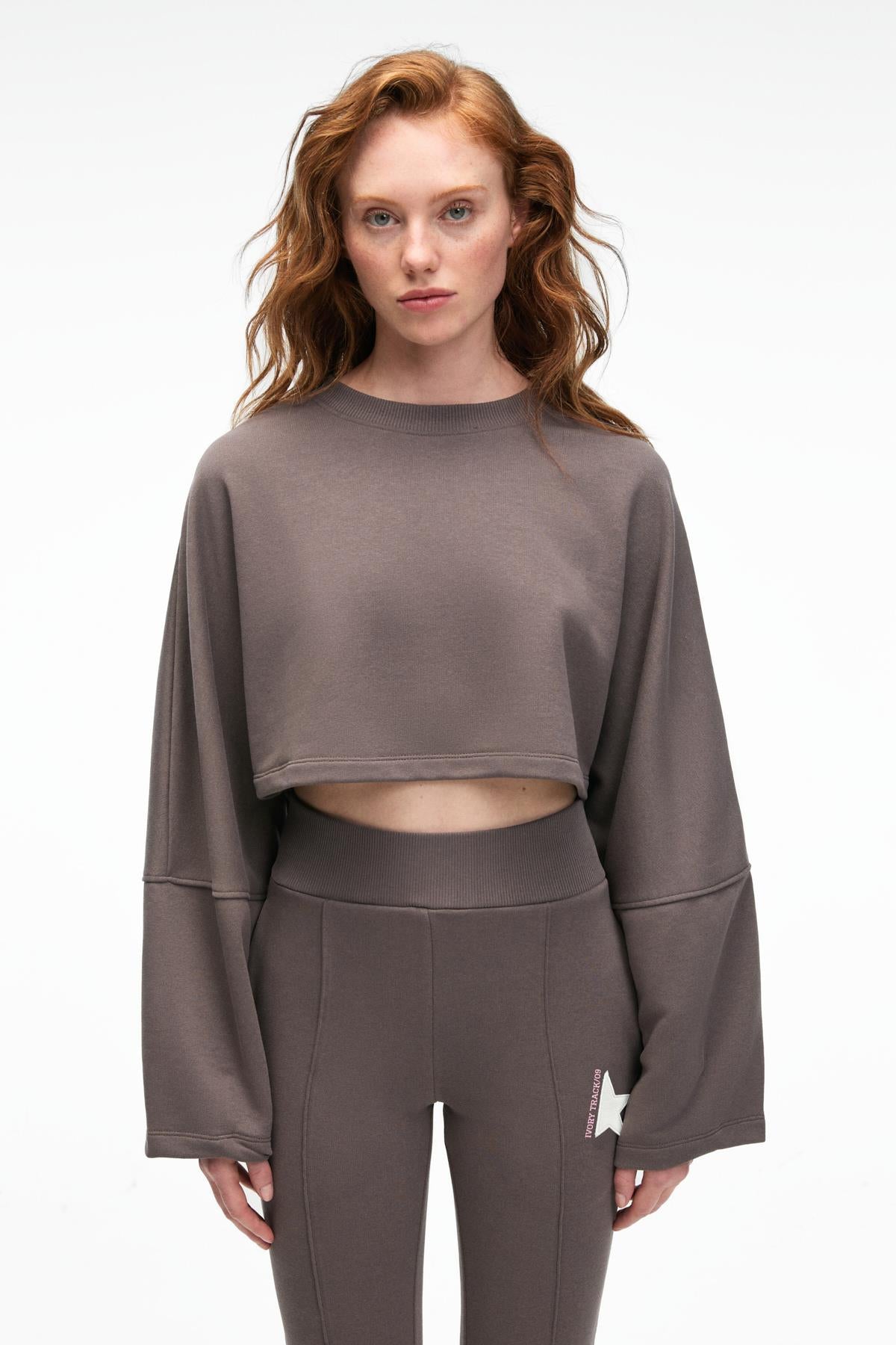 ANOUK Damen Crop Sweatshirt Baumwolle