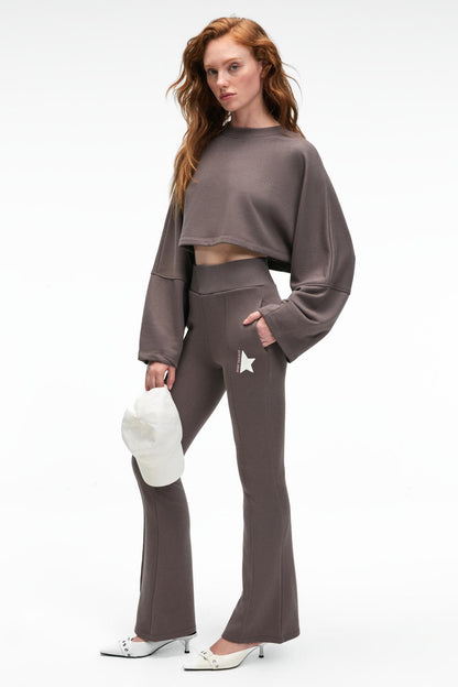 ANOUK Damen Crop Sweatshirt Baumwolle