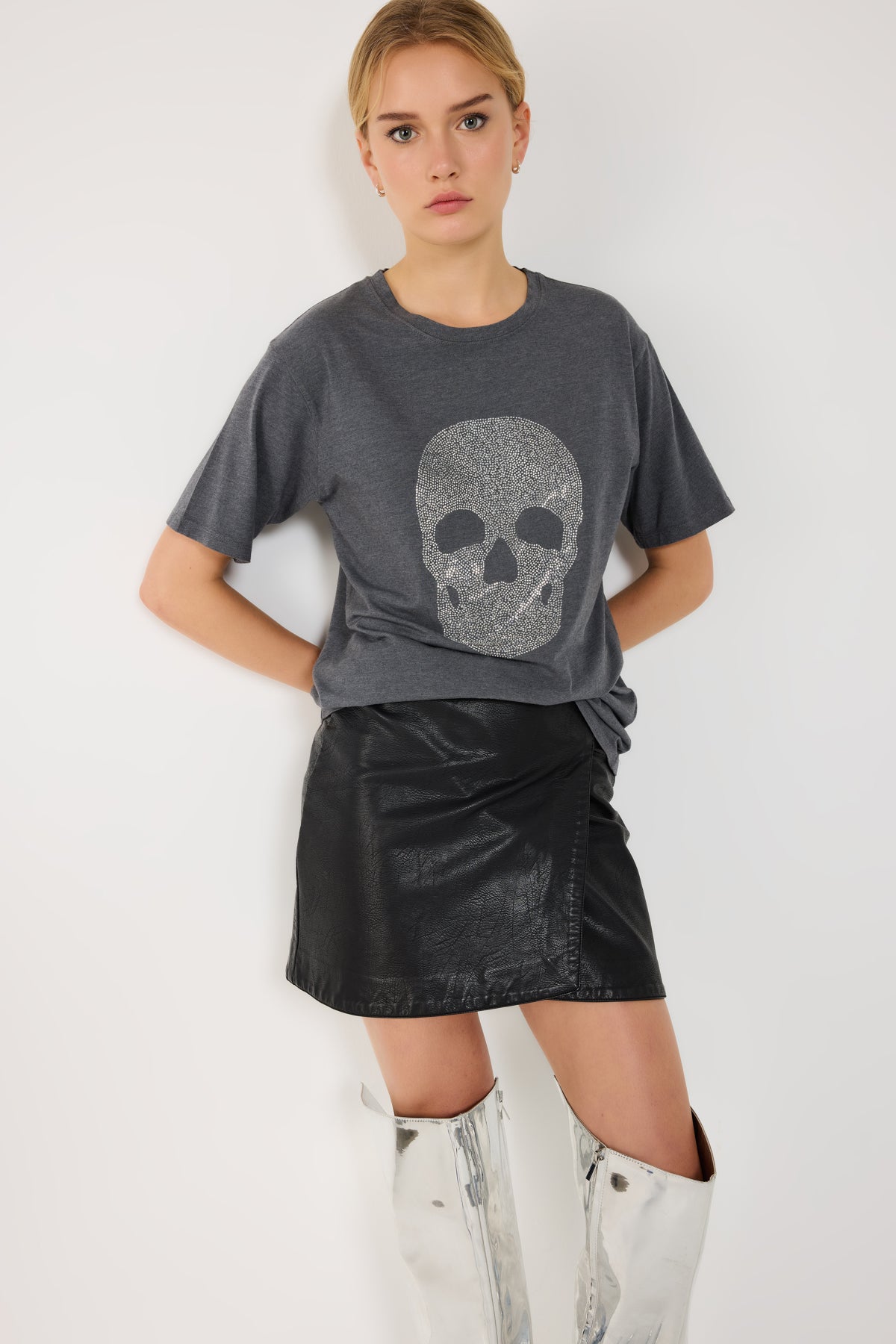 T-Shirt mit Rundhalsausschnitt und lockerer Passform