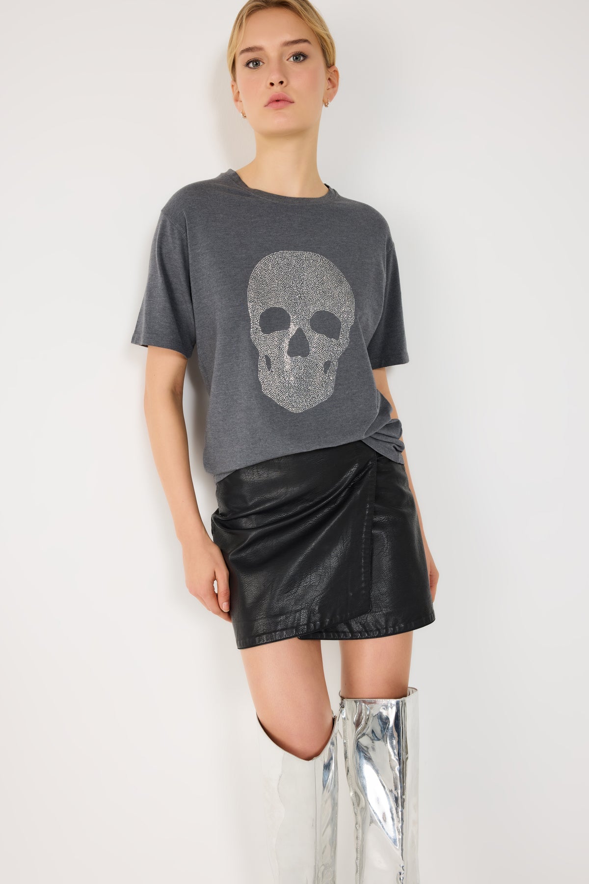 T-Shirt mit Rundhalsausschnitt und lockerer Passform