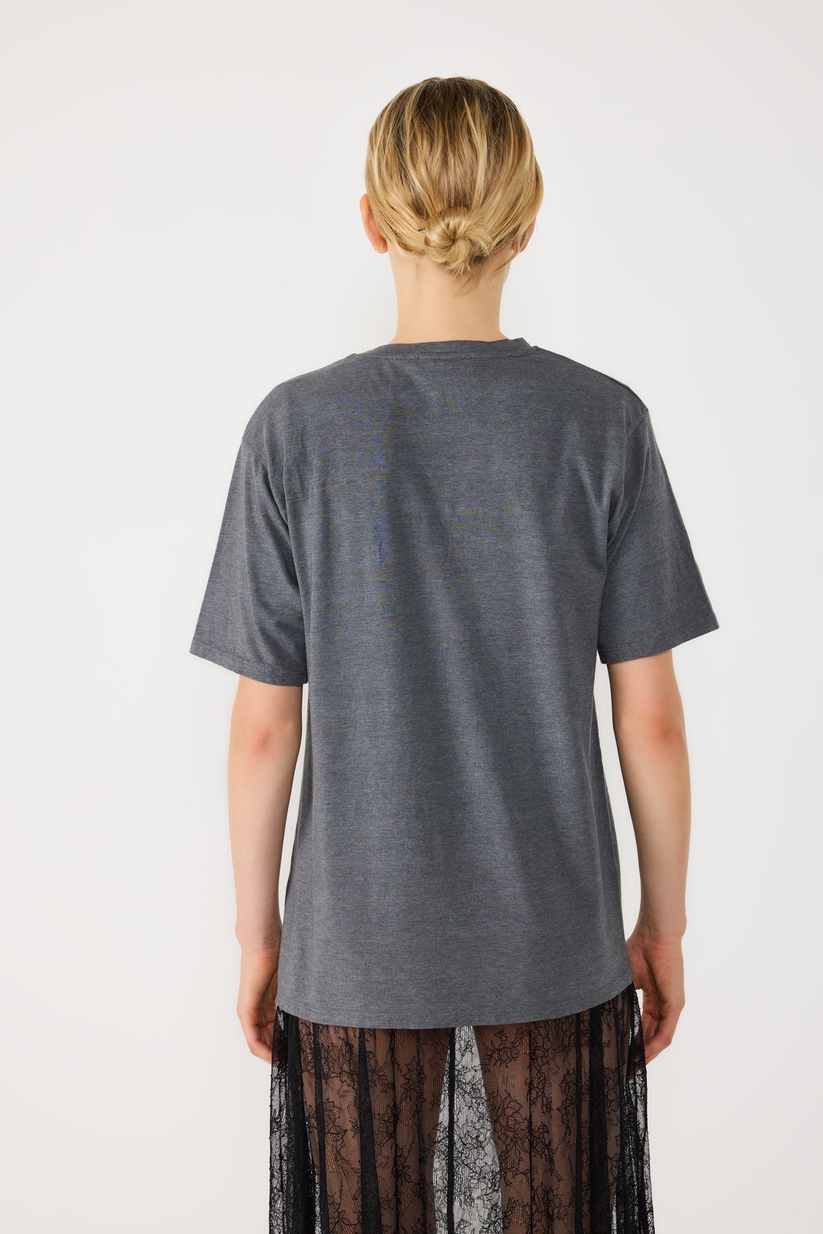 T-Shirt mit Rundhalsausschnitt und lockerer Passform