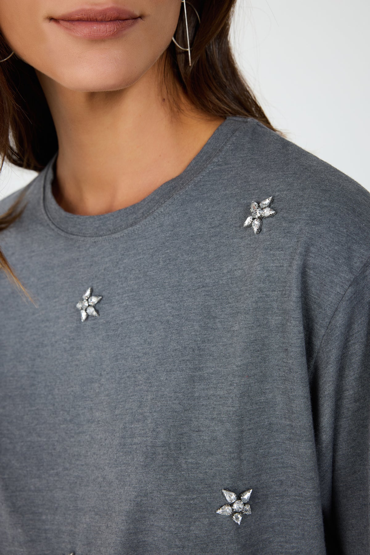 T-Shirt mit Rundhalsausschnitt und lockerer Passform