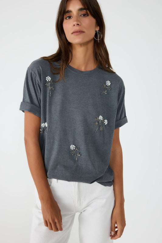 T-Shirt mit Rundhalsausschnitt und lockerer Passform