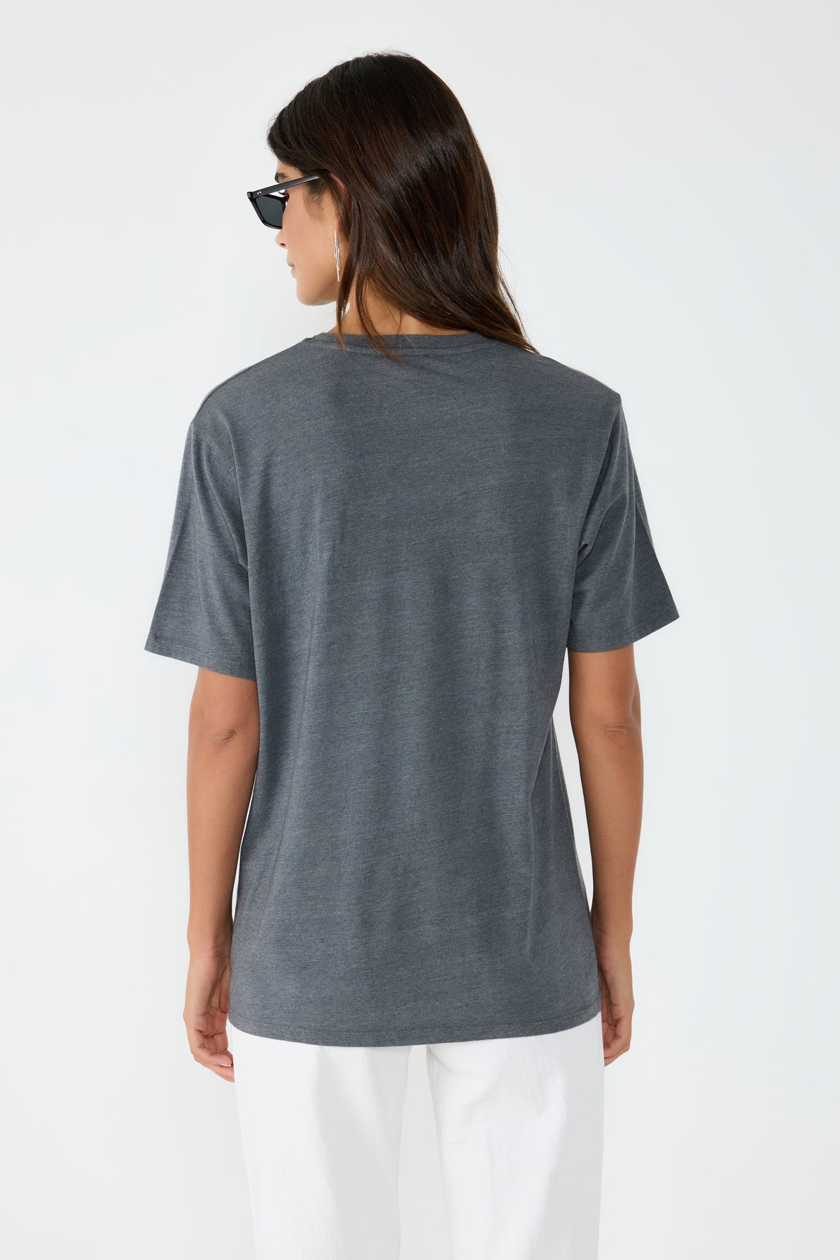 T-Shirt mit Rundhalsausschnitt und lockerer Passform