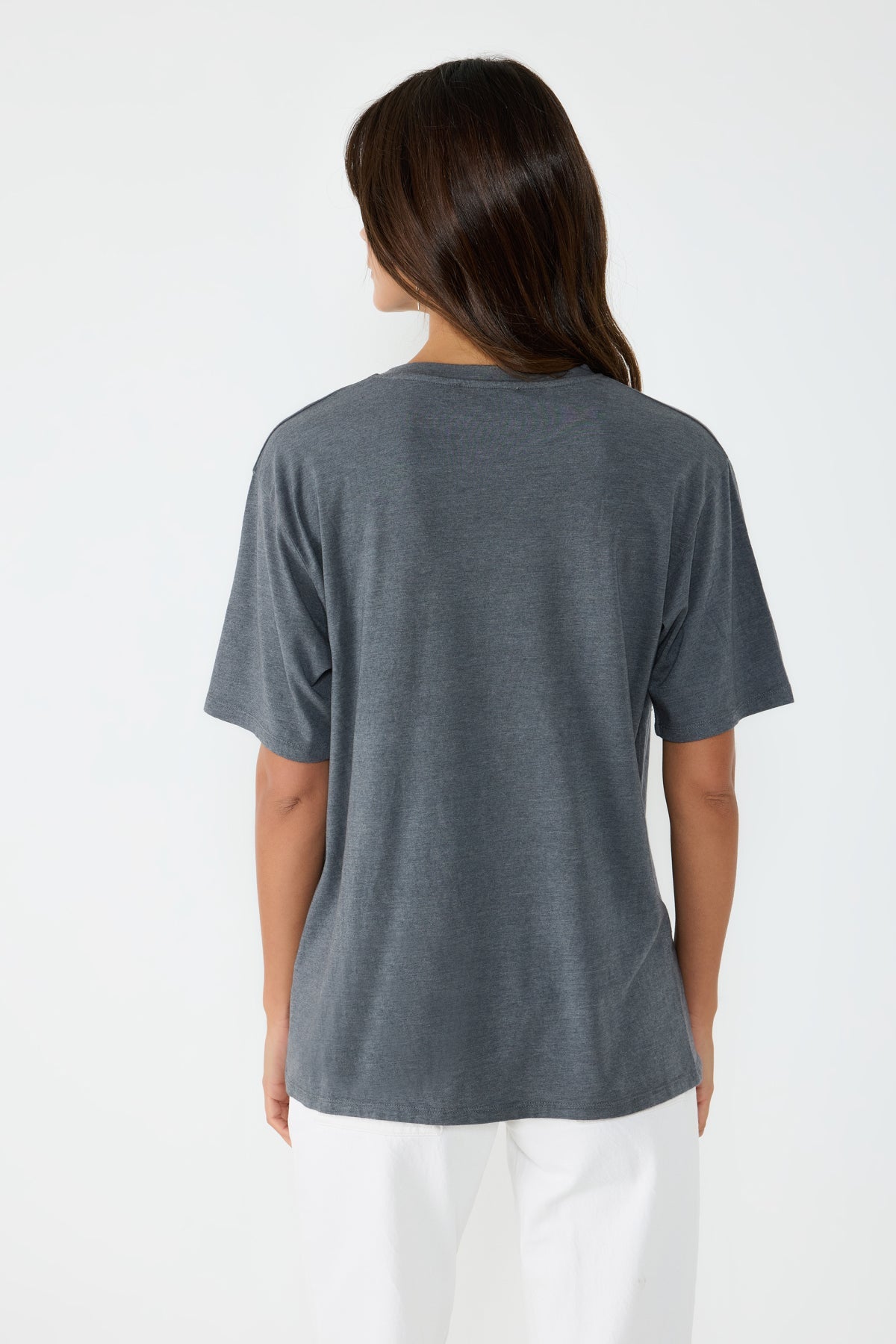 T-Shirt mit Rundhalsausschnitt und lockerer Passform