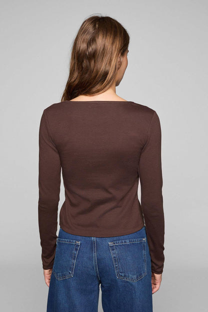 ANUVIEA Damen Bluse mit offener Front