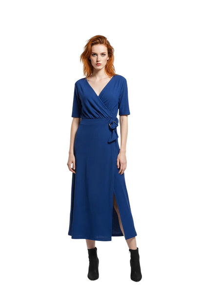 Wickelkleid in Midi-Länge