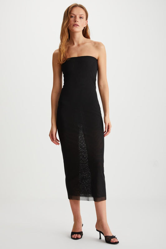 APOLLINE Damen Tüll Midikleid