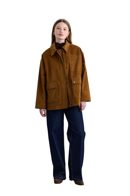 Arbeitsjacke aus Kamelsamt