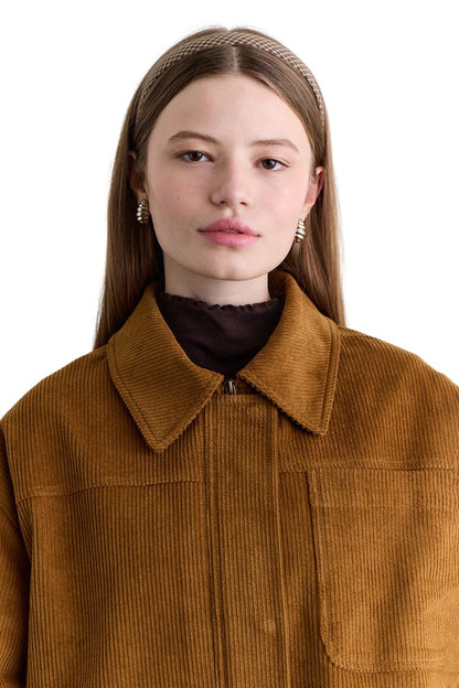 Arbeitsjacke aus Kamelsamt