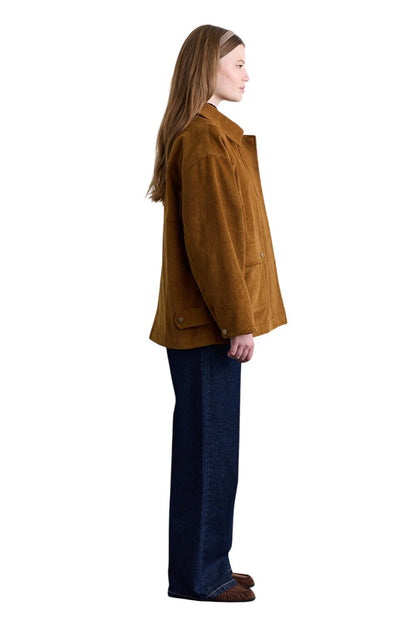 Arbeitsjacke aus Kamelsamt