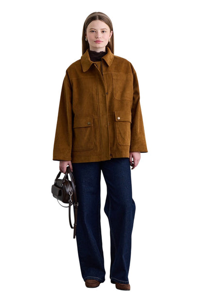Arbeitsjacke aus Kamelsamt