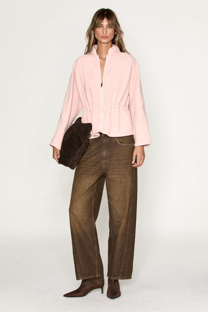 ARBOUR Damen Fleece-Zip-Sweatshirt