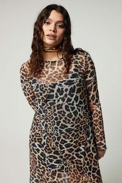 ARIABB Damen Plus Size Tüllkleid