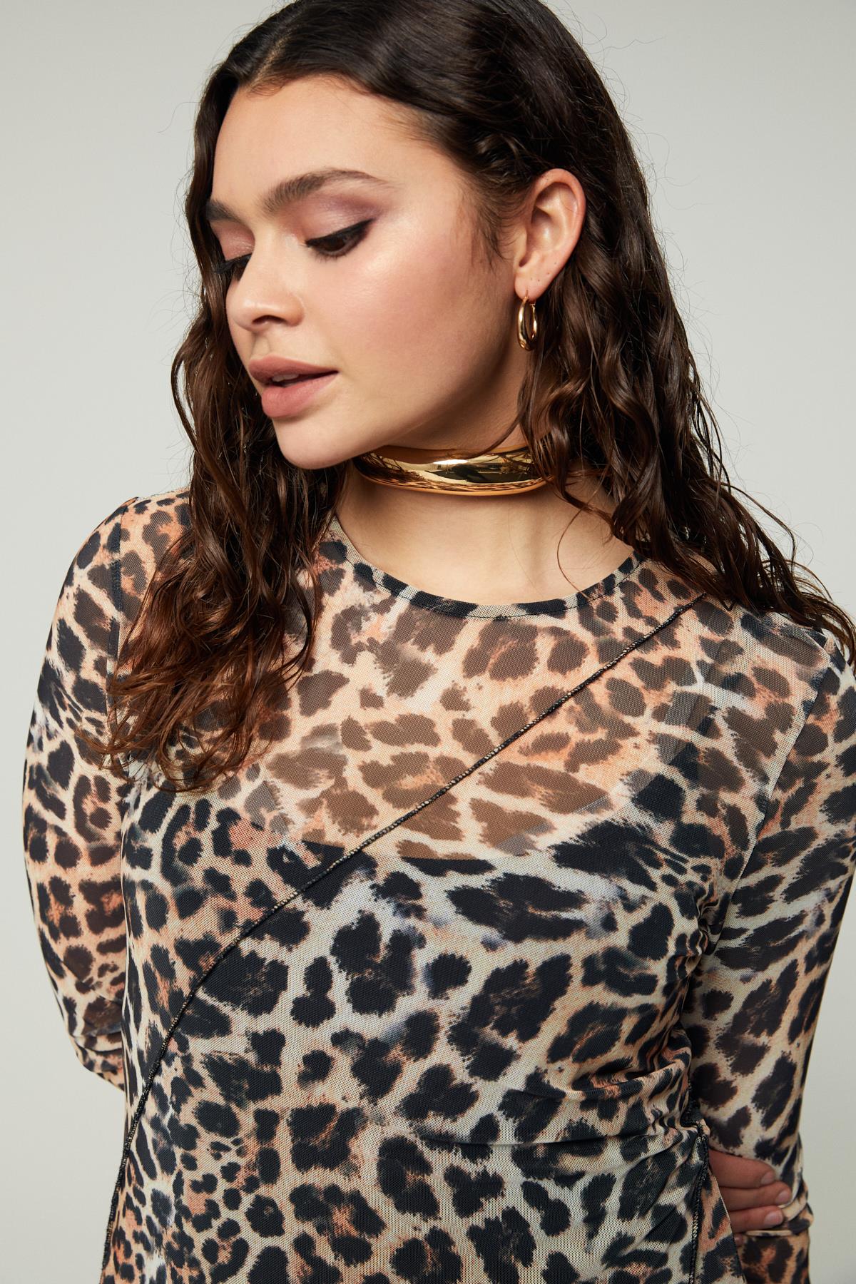ARIABB Damen Plus Size Tüllkleid