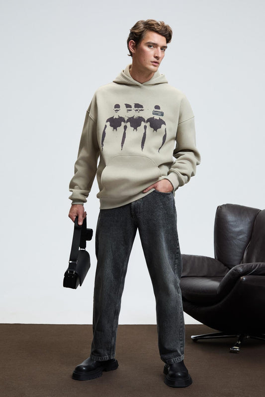 Herren Oversized Hoodie Sweatshirt