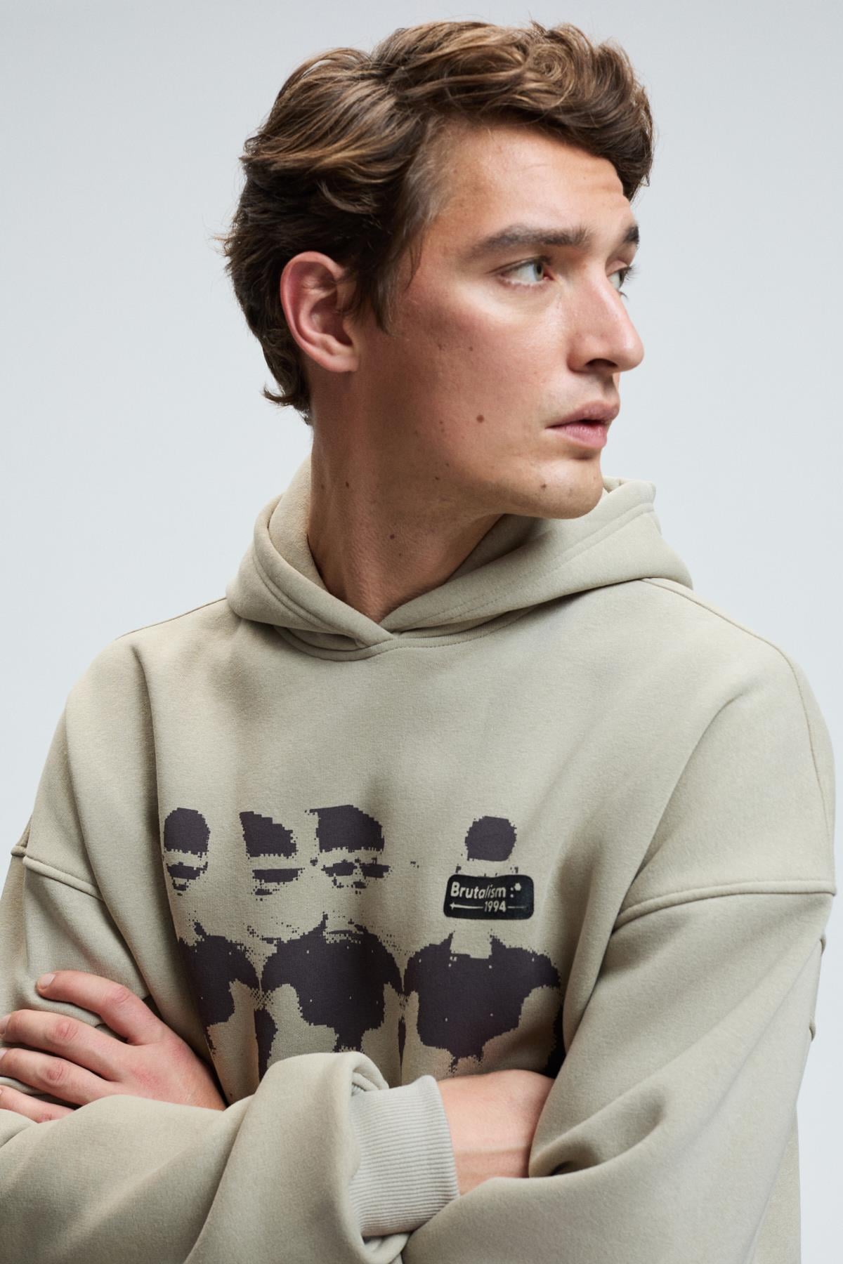 Herren Oversized Hoodie Sweatshirt