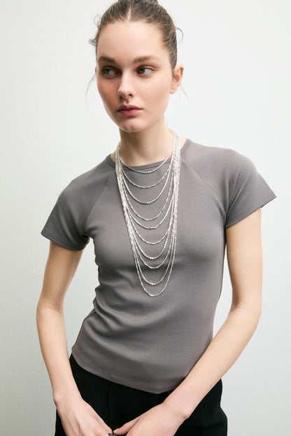 Damen Soft Slim Fit T-Shirt