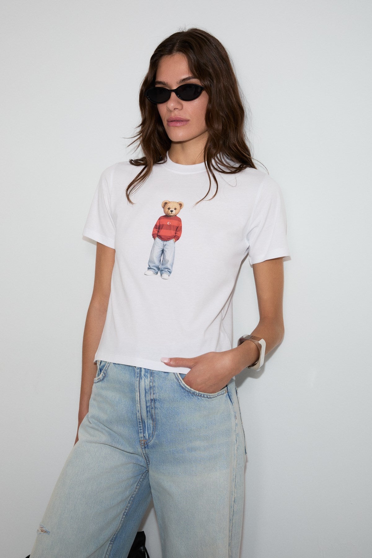 GRIMELANGE ASENA WM-Shirt aus Bio-Baumwolle Weiß