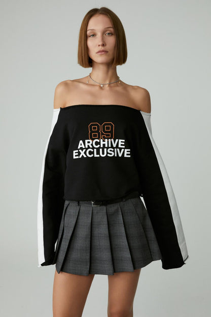 Damen Asymmetrisches Sweatshirt