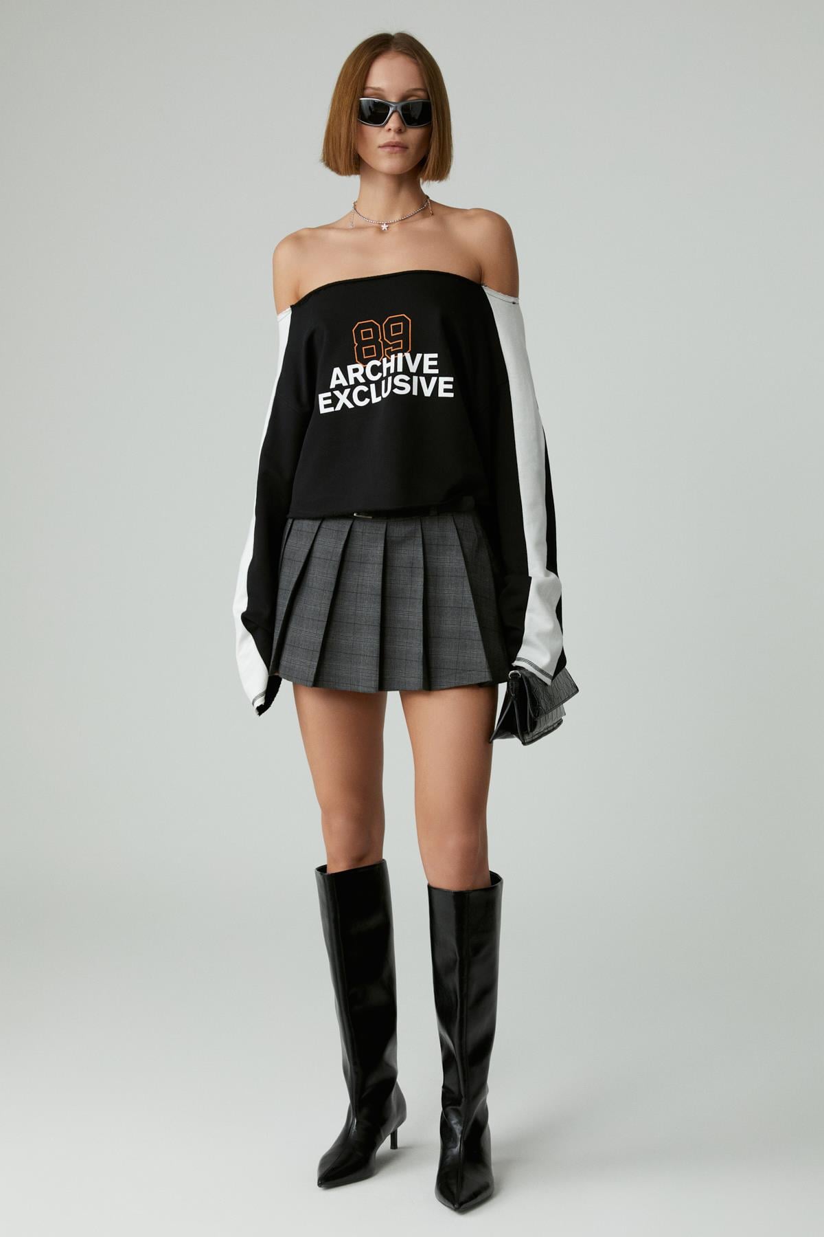 Damen Asymmetrisches Sweatshirt