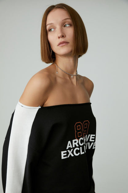 Damen Asymmetrisches Sweatshirt