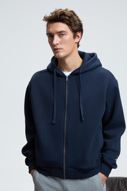 Herren Sweatshirt mit Reißverschluss Kapuze