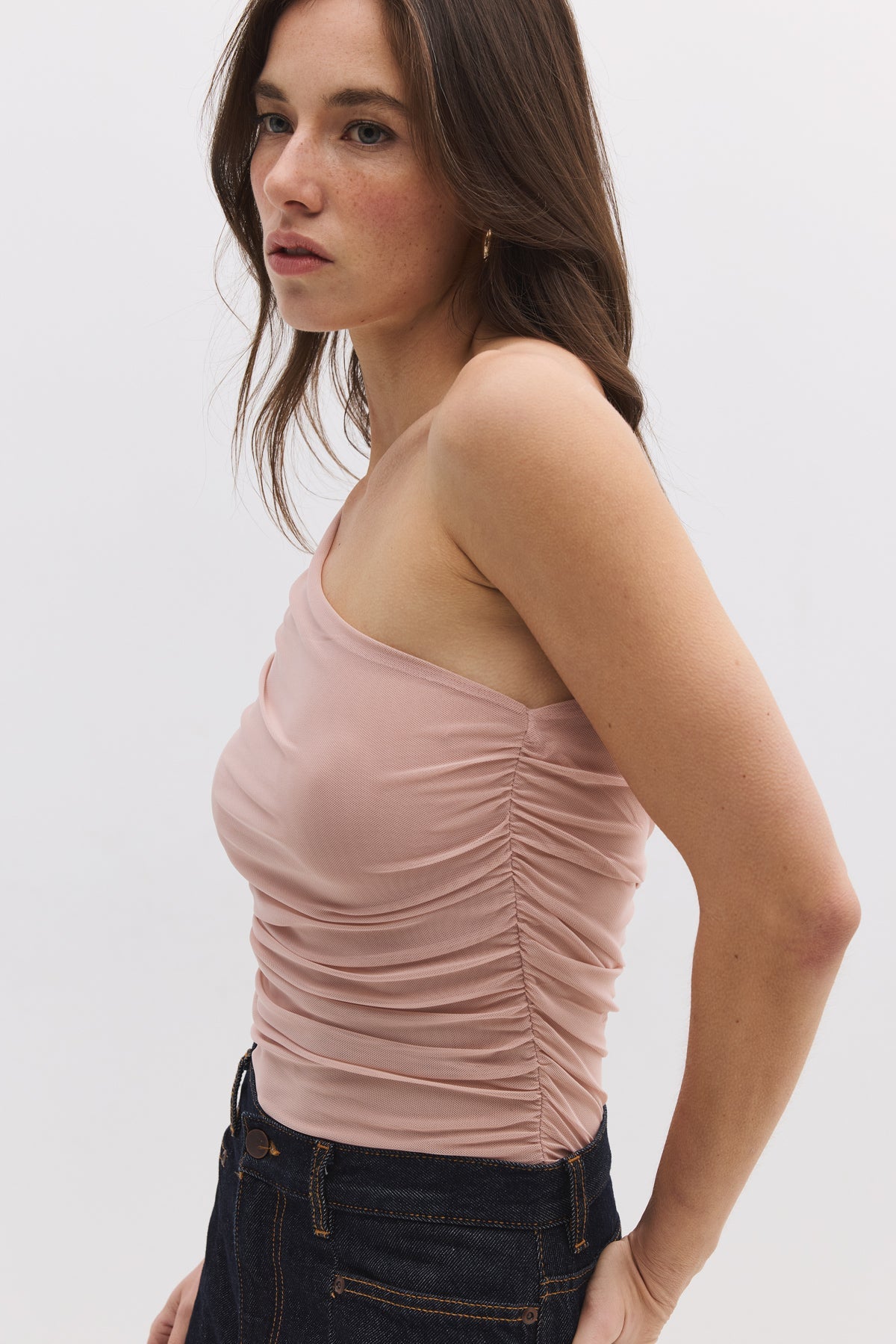 Asymmetrischer Body mit Druckknöpfen