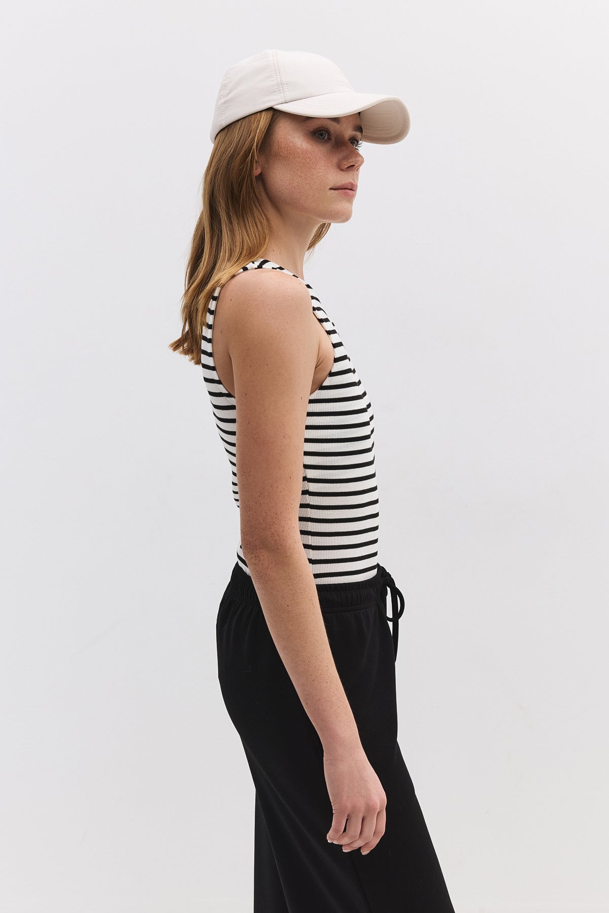 Gestreifter ärmelloser Body