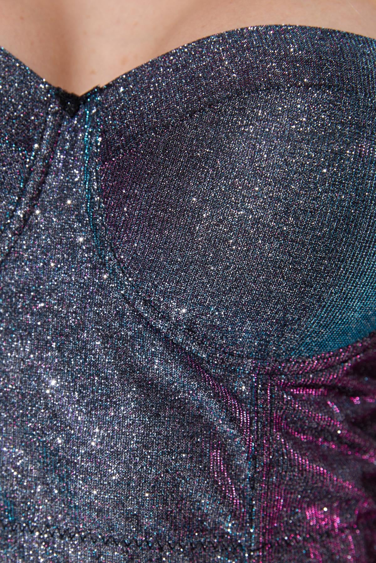 Trägerkorsett-Bustier mit funkelnden Verzierungen