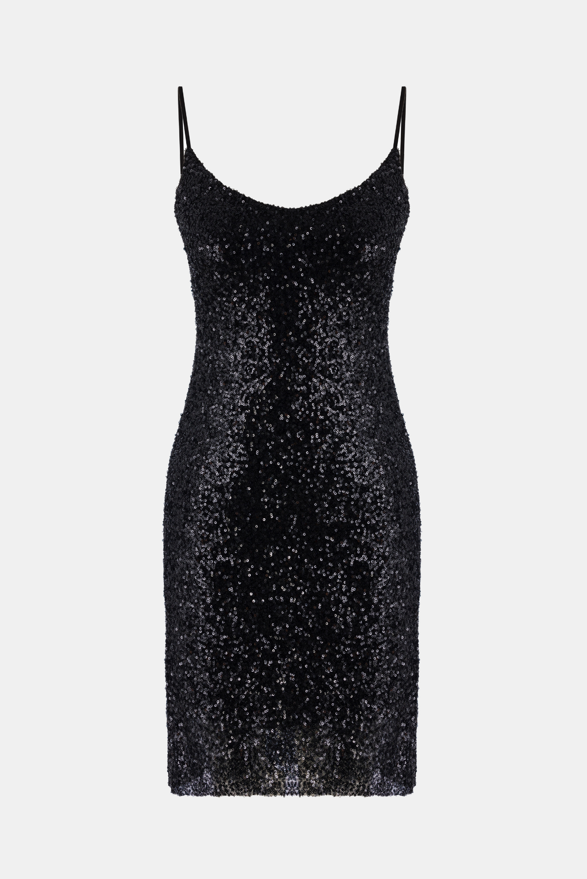 Pailletten-Minikleid mit Trägern