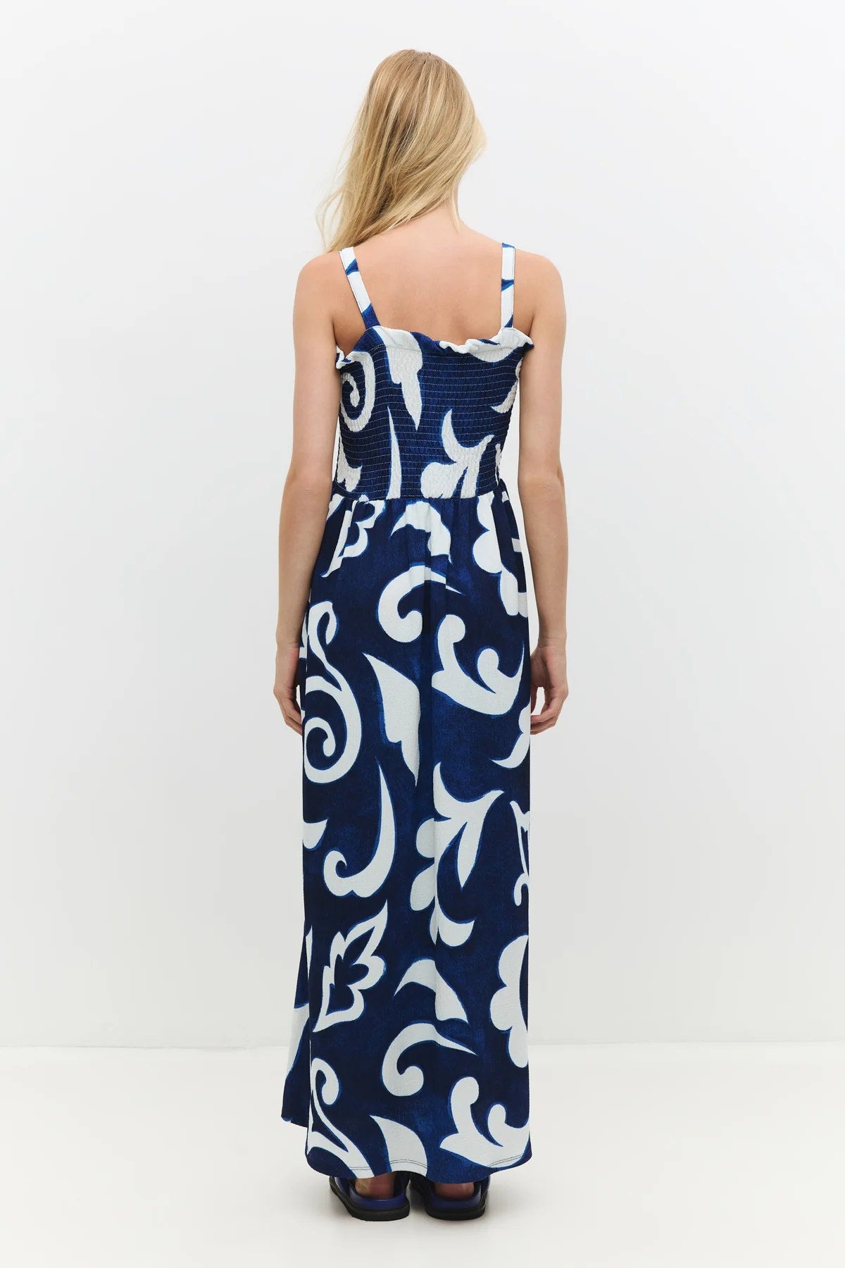 Trägerloses langes Kleid