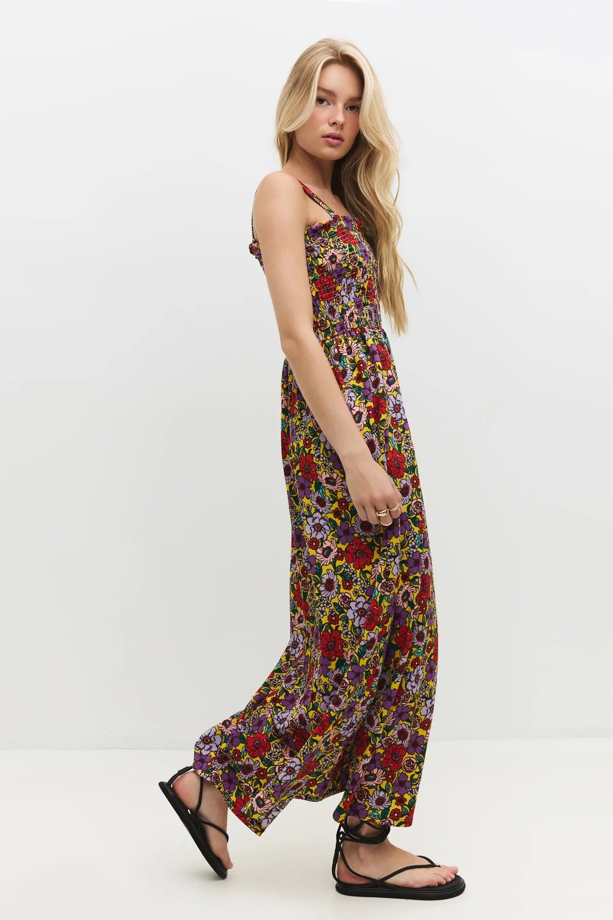 Trägerloses langes Kleid
