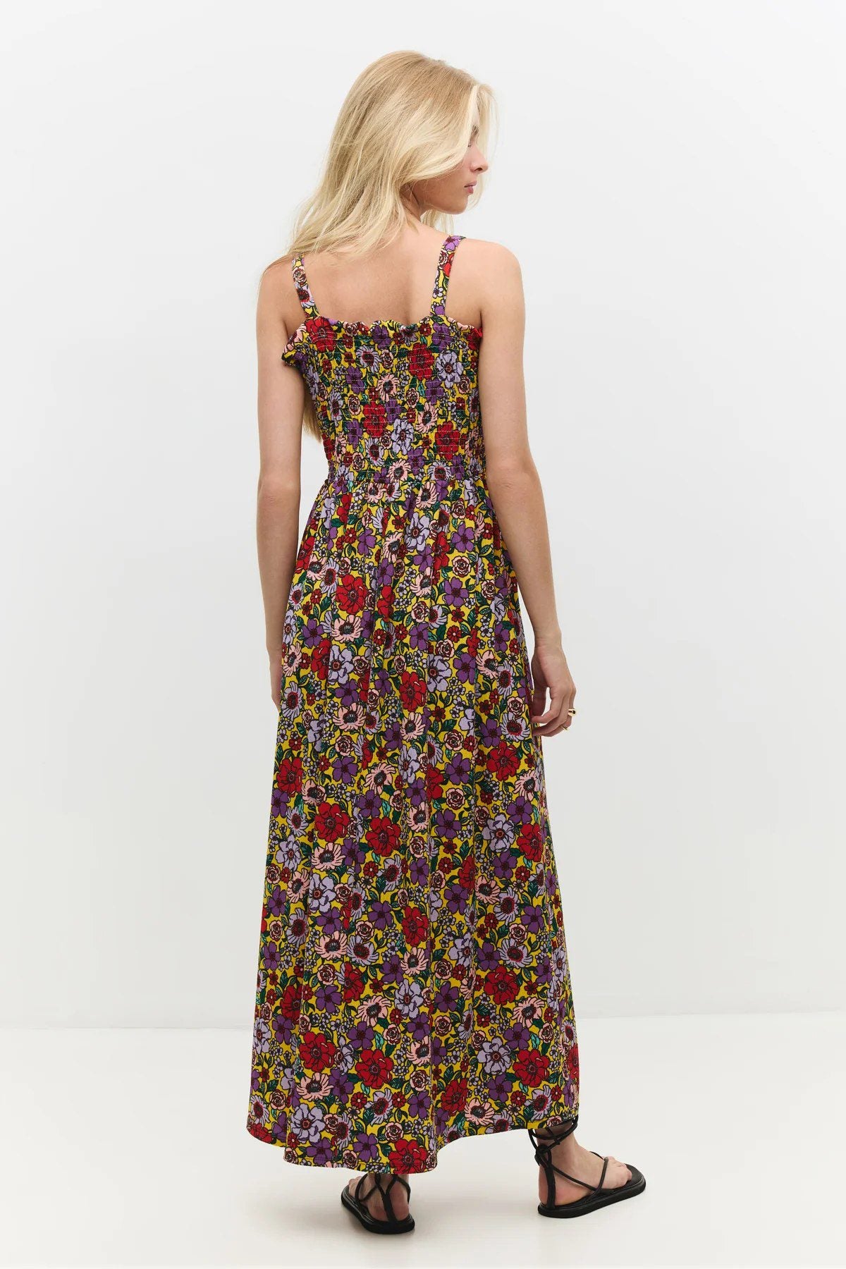 Trägerloses langes Kleid