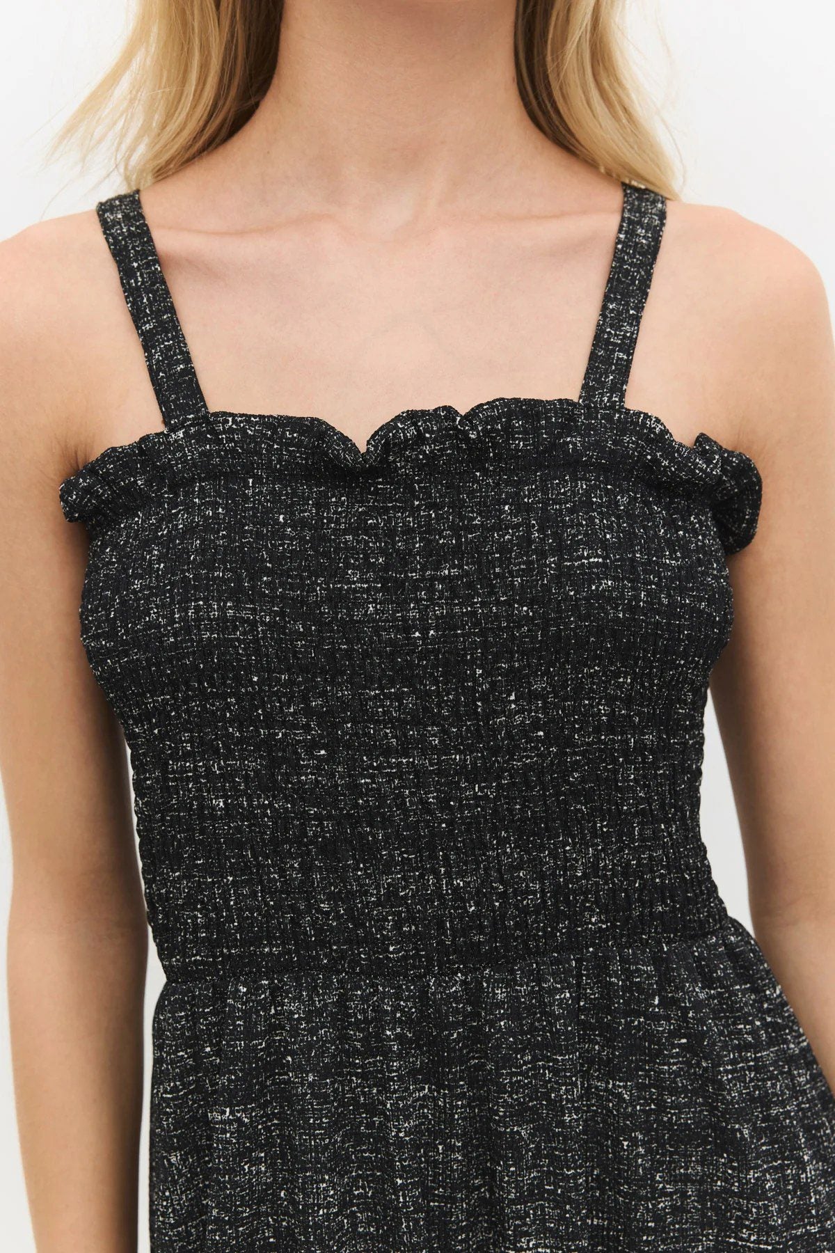Trägerloses langes Kleid