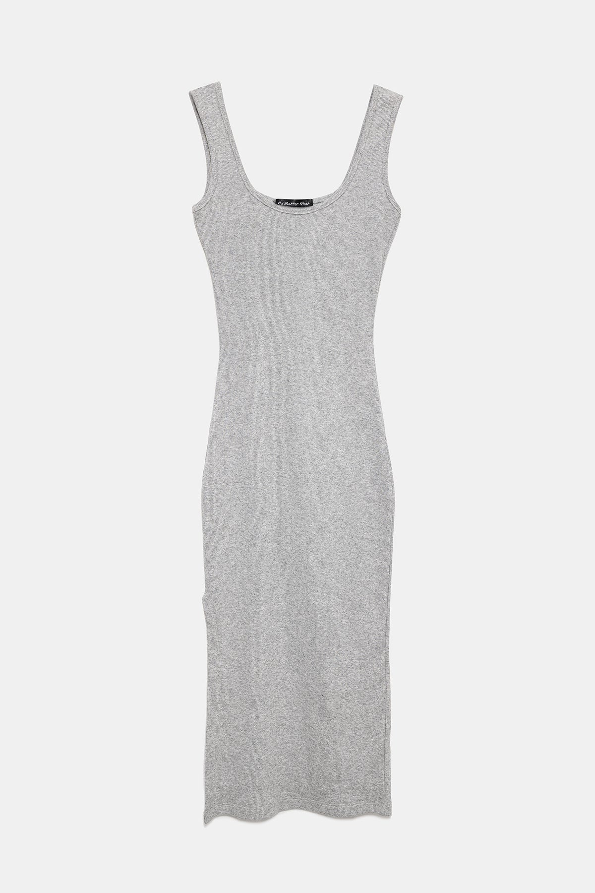 Trägerkleid mit Schlitz